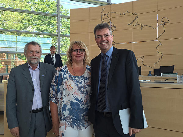 Flemming Meyer, Jette Waldinger-Thiering und Lars Harms.