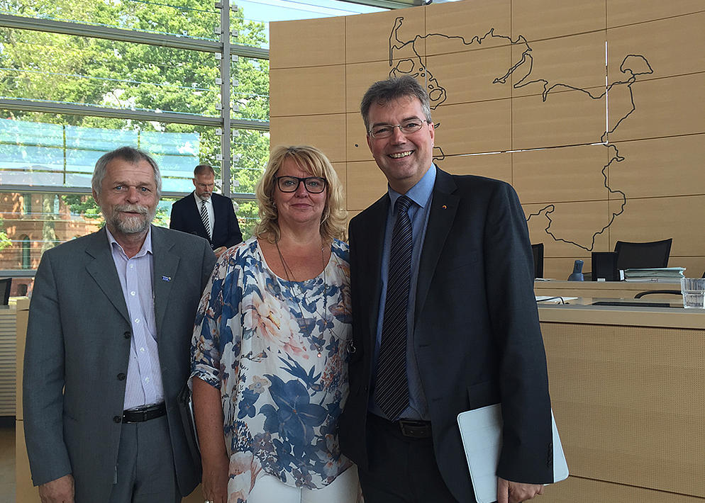 Flemming Meyer, Jette Waldinger-Thiering und Lars Harms.